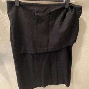 CAbi Overlay Black Pencil Skirt